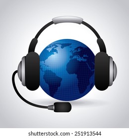 call center design, vector illustration eps10 graphic 