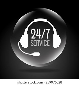 call center design, vector illustration eps10 graphic 