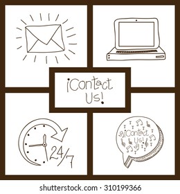 Call center digital design, vector illustration eps 10