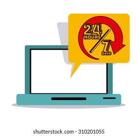 Call center digital design, vector illustration eps 10