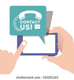 Call center digital design, vector illustration eps 10