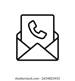 Ilustração do vetor de ícone de estrutura de tópicos de email de call center