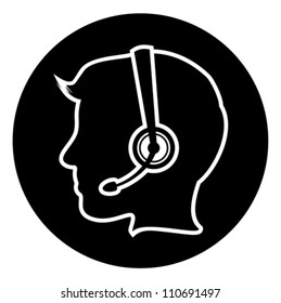 call center executive  icon