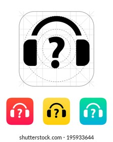 Call center and FAQ icon. Vector illustration.