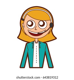 call center female agent