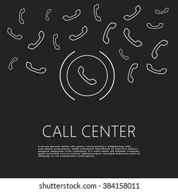 CALL CENTER FLAT DESIGN