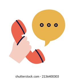 Centro de llamadas. Icono de la compra de Doodle dibujado a mano.