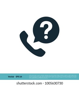 Call Center Help Icon Vector Logo Template Illustration Design. Vector EPS 10.