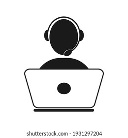 Call center, hotline flat vector illustrations. Office workers with headsets. Customer support department staff, telemarketing agents. Multiethnic, diverse team.