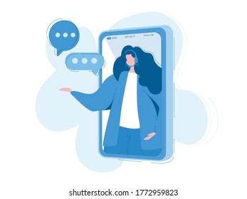 Centro de llamadas, línea directa Ilustración vectorial para banner web, infografías, sitio web móvil. Personal del departamento de atención al cliente, agentes de telemarketing. Asistencia en línea.