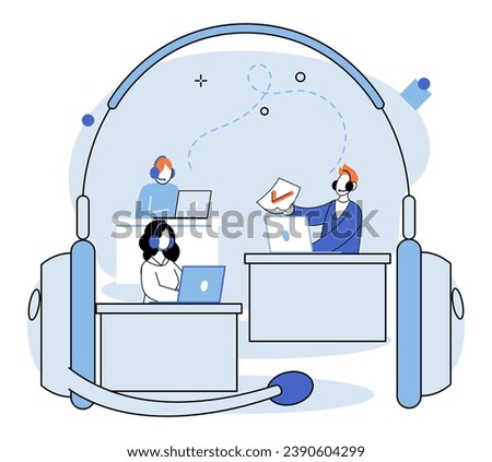 Call center hotline. Vector illustration. Dont hesitate to call center for immediate assistance The hotline is available 24 7 to provide help and support The hot line serves as lifeline