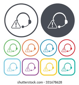 Call center icon. 