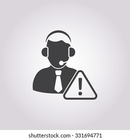 Call center icon. 