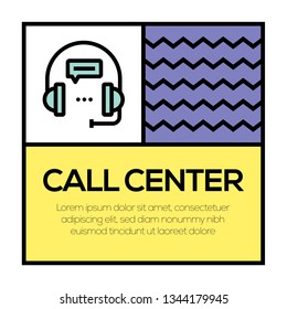 CALL CENTER ICON CONCEPT