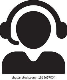 call center icon. custom manager icon vector 
