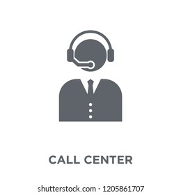 Call center icon. Call center design concept from Communication collection. Simple element vector illustration on white background.