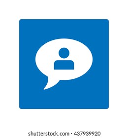 Call center Icon, flat design style