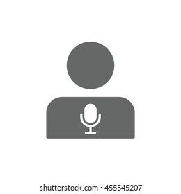 Call center Icon, flat design style