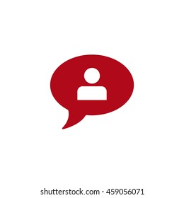 Call center Icon, flat design style