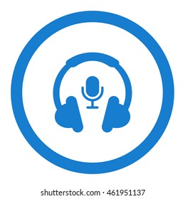 Call center Icon, flat design style