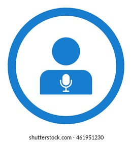 Call center Icon, flat design style