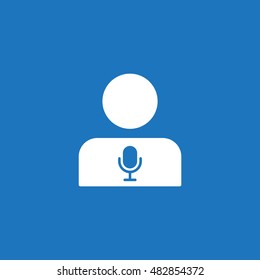 Call center Icon, flat design style