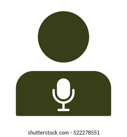 Call center Icon, flat design style