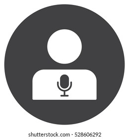 Call center Icon, flat design style