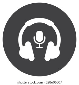 Call center Icon, flat design style