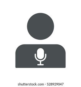 Call center Icon, flat design style