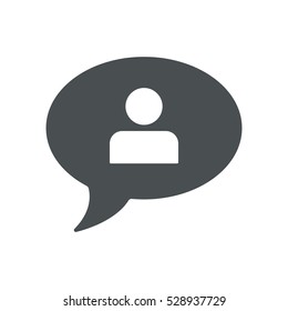 Call center Icon, flat design style
