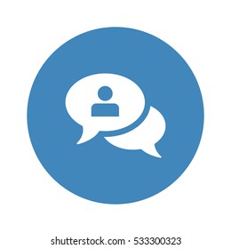 Call Center Icon, flacher Design-Stil
