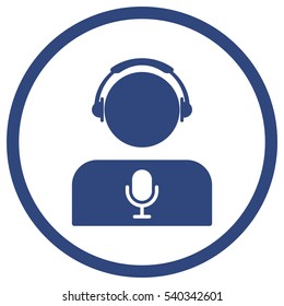 Call center Icon, flat design style