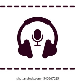 Call center Icon, flat design style