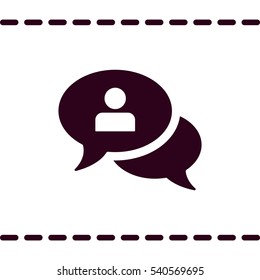 Call center Icon, flat design style