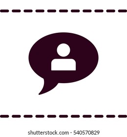 Call center Icon, flat design style