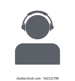 Call center Icon, flat design style