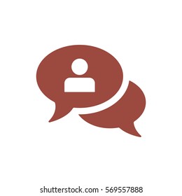 Call center Icon, flat design style