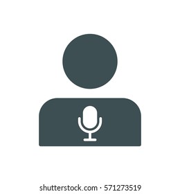 Call center Icon, flat design style