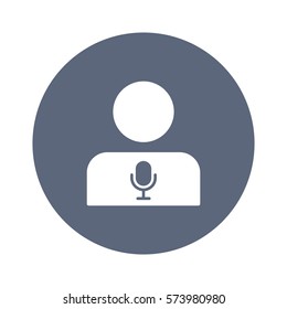 Call center Icon, flat design style