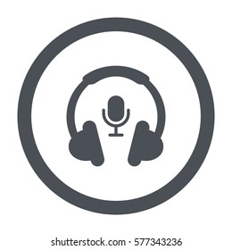 Call center Icon, flat design style