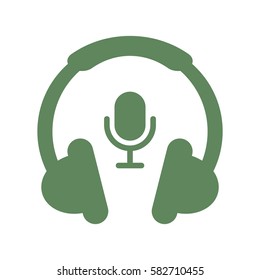 Call center Icon, flat design style