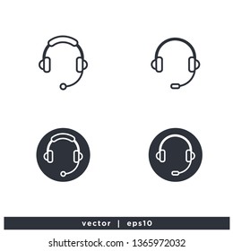 Call Center Icon illustration design logo template vector