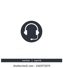 Call Center Icon illustration design logo template vector