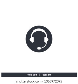 Call Center Icon illustration design logo template vector