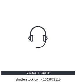 Call Center Icon illustration design logo template vector