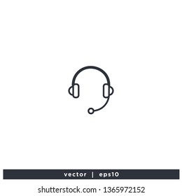 Call Center Icon illustration design logo template vector