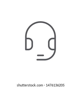 Call center icon isolated on white background. Support symbol modern, simple, vector, icon for website design, mobile app, ui. Vector Illustration