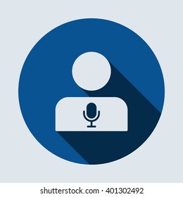 Call center Icon isolated vector flat design