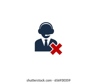 Call Center Icon Logo Design Element